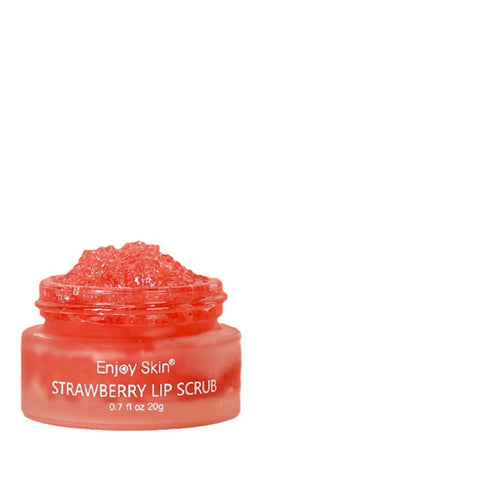 Nouveau gommage à lèvres à la fraise végétalien exfoliant Envase Para Gommage à lèvres rose au sucre
