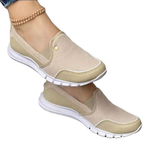 Nouvelles chaussures simples d'été en tissu filet à la mode pour femmes, style Europe et États-Unis, en stock
