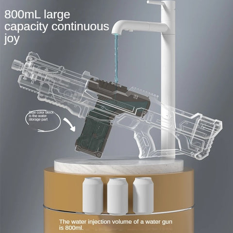 Nouveau pistolet à eau électrique entièrement automatique jouet pour enfants pistolet à eau électrique grande capacité