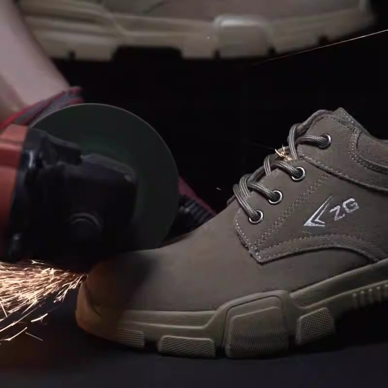 Summer labor protection shoes anti-smash anti-puncture wear protection safety shoes steel baotou soft sole - Fashionner