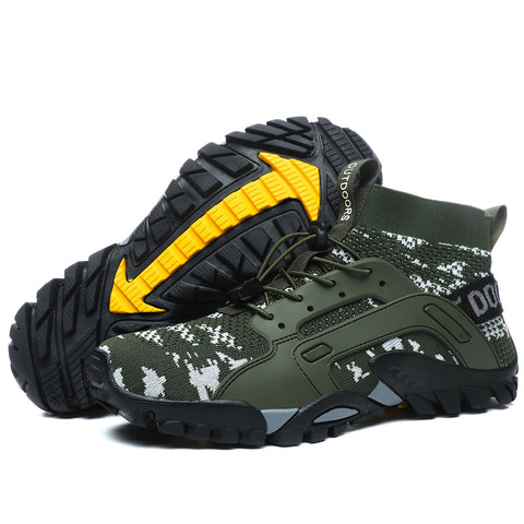 Outdoor Mountaineering Shoes Men's Large Size Hiking Shoes Outdoor Leisure Sports Mountain Hiking Fishing Sets Foot Wading Shoes - Fashionner