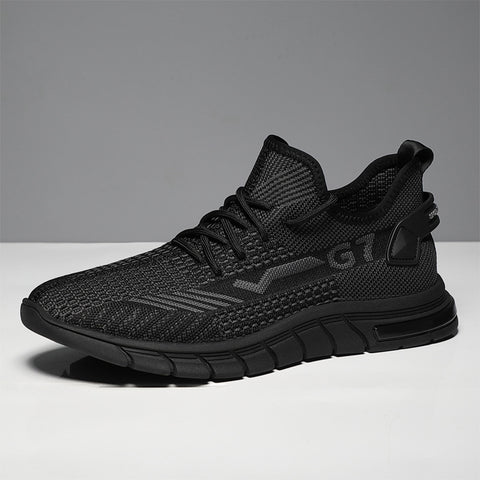 Flying Woven Sports Men's Shoes Summer Breathable Casual Shoes New Trend Mesh Coconut Shoes Men's Running Shoes - Fashionner