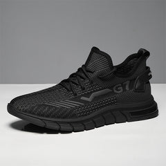 Flying Woven Sports Men's Shoes Summer Breathable Casual Shoes New Trend Mesh Coconut Shoes Men's Running Shoes - Fashionner