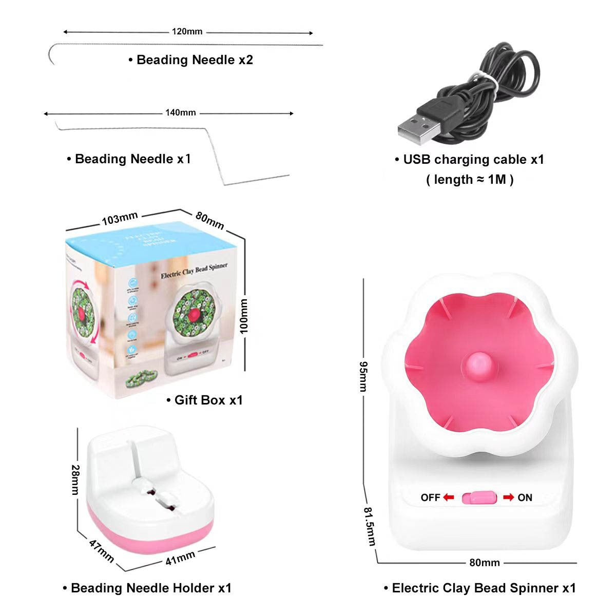 Electric automatic beading machine beading bowl DIY manual beading machine soft ceramic rice bead beading tool beading tool - Fashionner