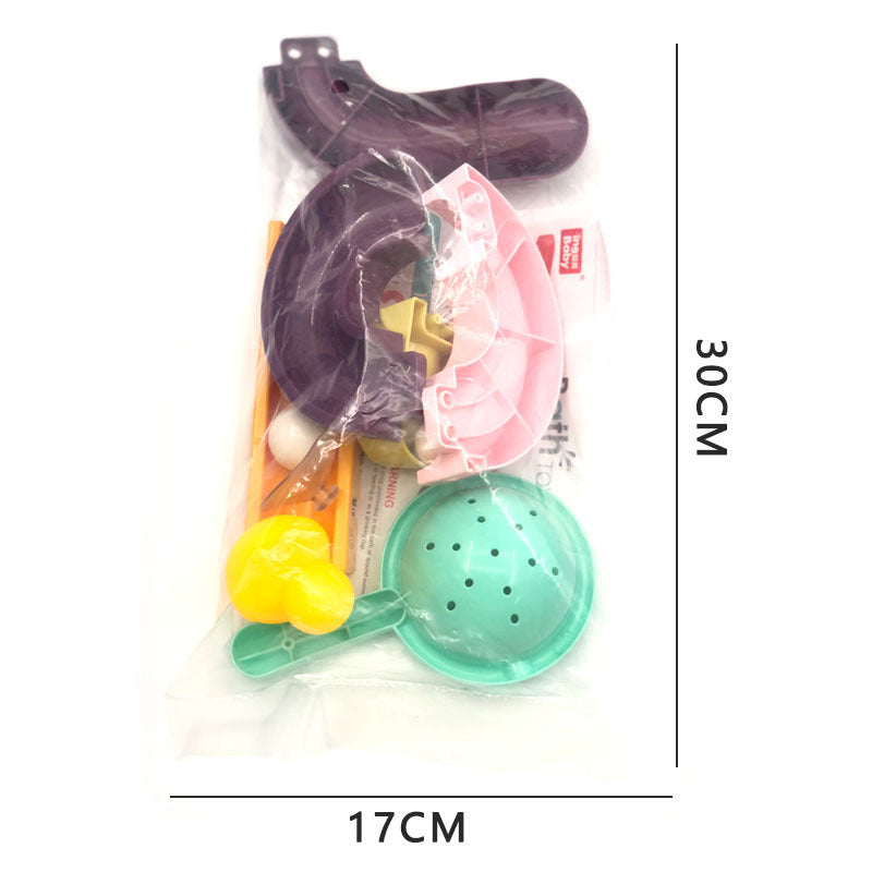 Bath Toys Baby Bathroom Playing Water Assembled Track Slider Toys - Fashionner