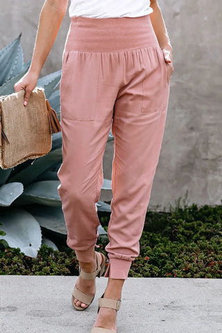 Buy Women High Waist Stretchable Spring Autumn Female Casual Belt Patchwork Long Trousers Work Wear Lady Office Pant online at Fashionner.