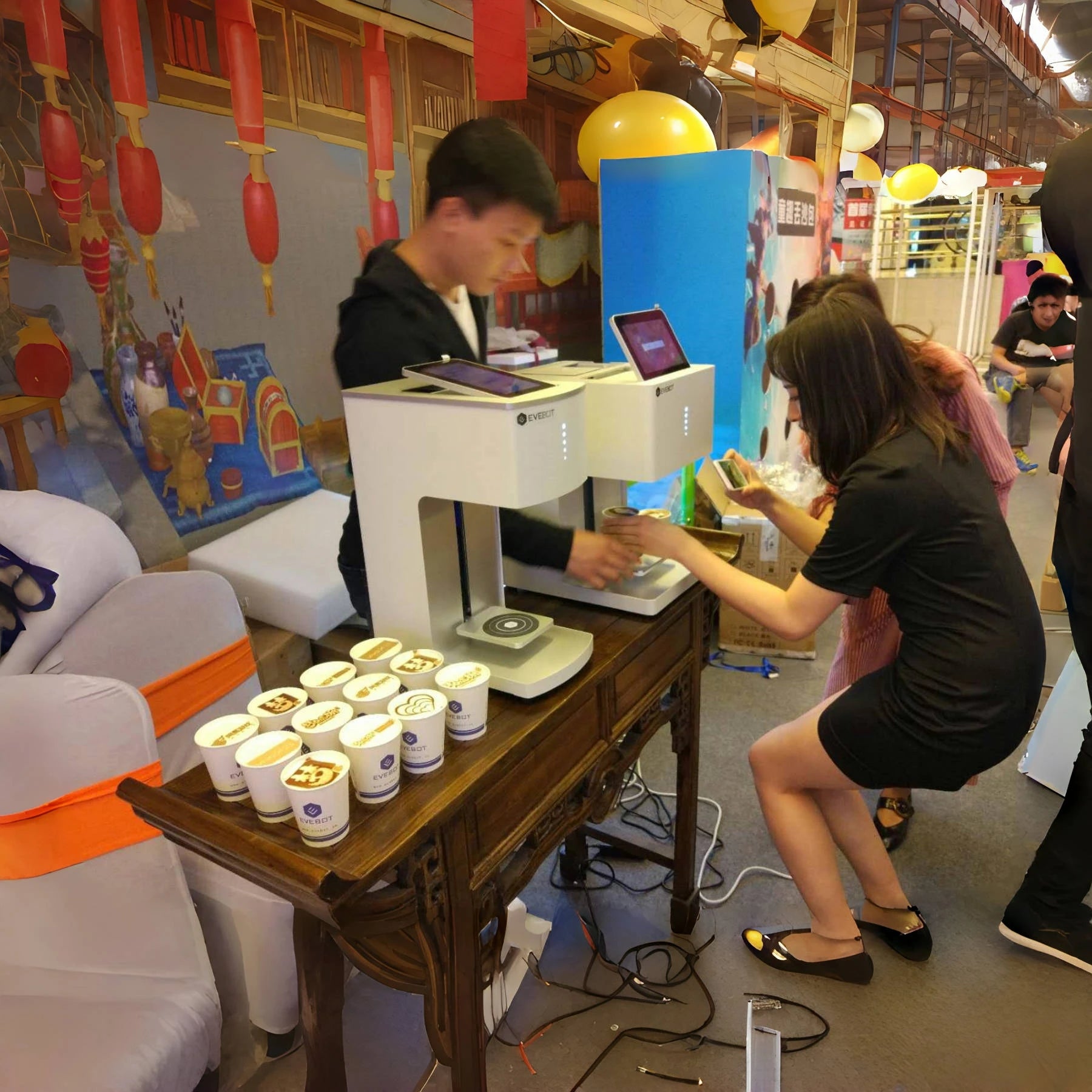 Digital Inkjet Edible Food Printing Machine Latte Art Coffee Printer Print On Cookies Coffee Bread Macarons For Restaurant Cafes