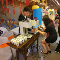 Digital Inkjet Edible Food Printing Machine Latte Art Coffee Printer Print On Cookies Coffee Bread Macarons For Restaurant Cafes