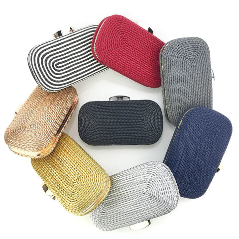 Buy Vintage Evening Clutch Bags For Women Party Bags Women Chains Shoulder Hand Weave Clutch Bag Clutches Women online at Fashionner.