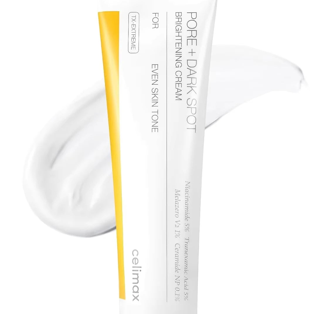 Celimax Golden Chamomile Night Cream - Powerful Whitening Formula for Clear Skin, Dark Spot & Pimple Treatment