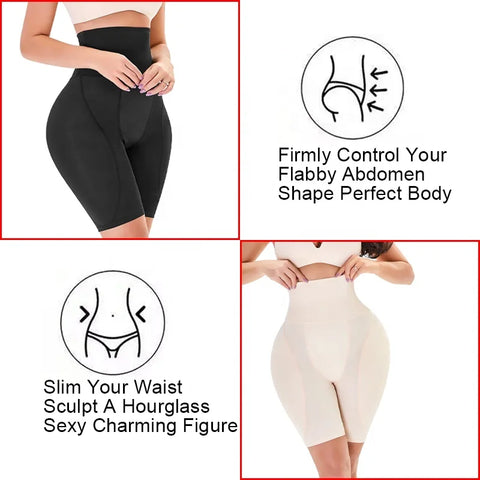 Buy High Waist Control Panties Body Shaper Tummy Control Padded Butt Lifter Women Lady Faked Butt Padded Panties online at Fashionner.