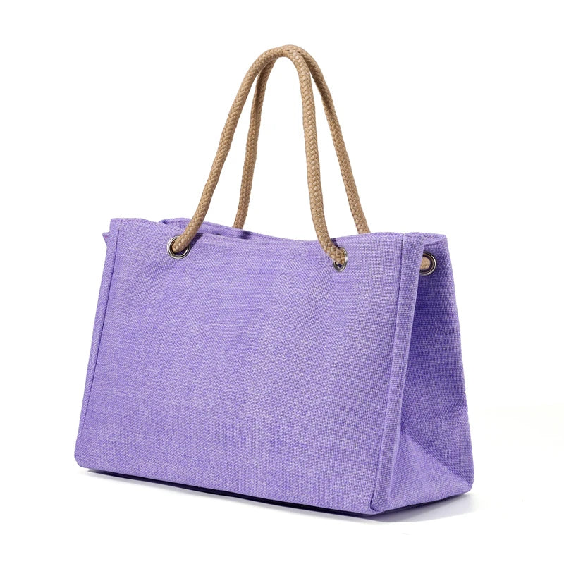 Buy Custom Women Shoulder Bags Eco Friendly Linen Tote Bags Ladies Shopping Purses And Handbags Female Tote Bags online at Fashionner.