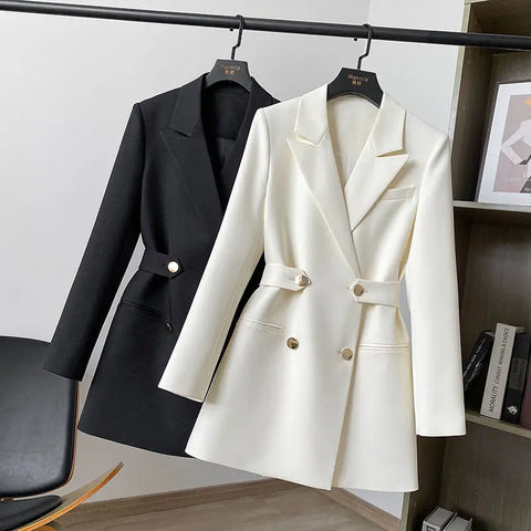 Buy New Blazers Ladies Women High Quality Pink Double Breasted Women Suits Office Formal Business Slim Suit For Women online at Fashionner.