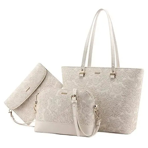 Buy Lovevook Wholesale Custom Logo Design Elegance 3 Pieces Ladies Hand Bag Big Tote Shoulder Bags Women Handbags Set online at Fashionner.