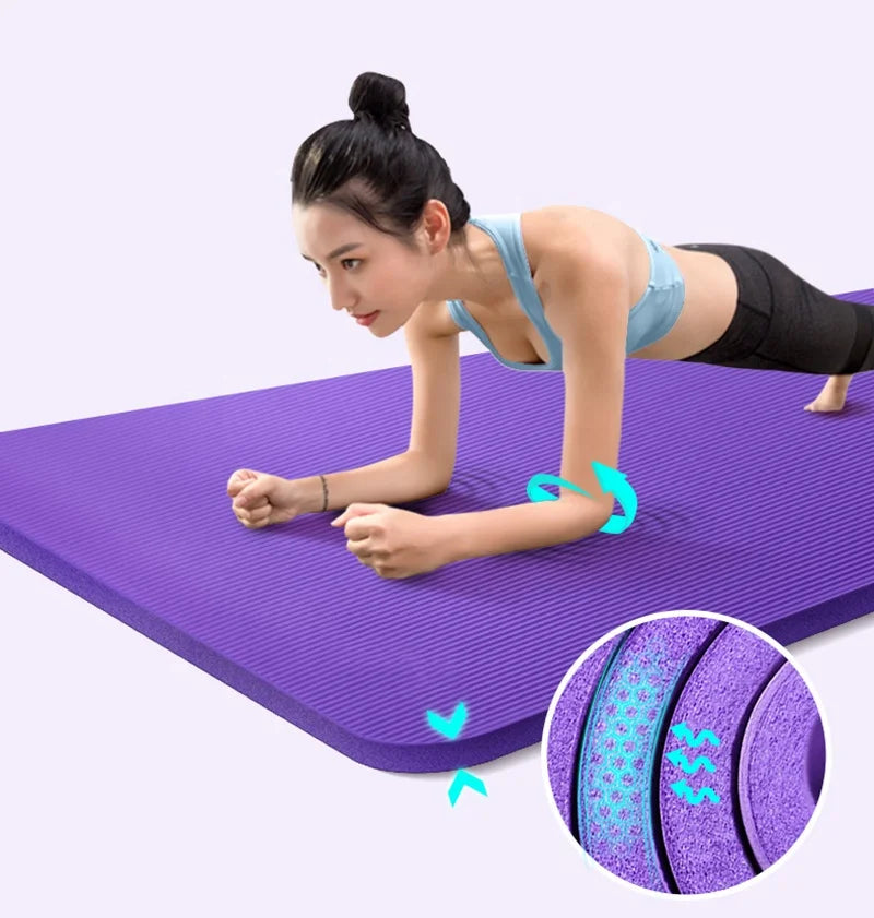 Wholesale Price Custom Non-slip Fitness High Quality Eco Friendly Anti-skid Sports Fitness Mat 10mm Thick Gym Yoga Mat