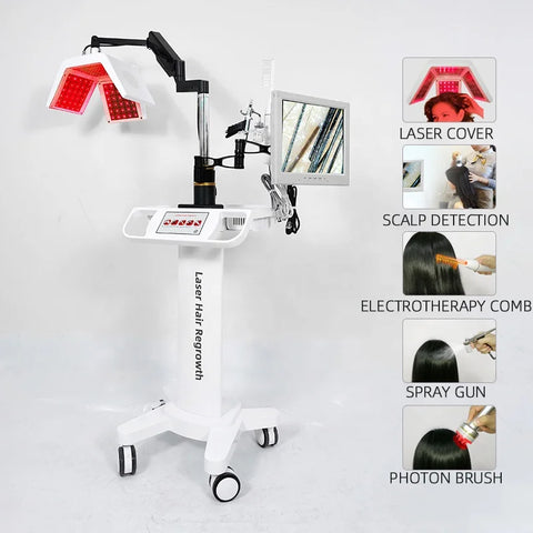 Buy All In One 6 I 1 Hair Growth And Analyzer Diode Laser Hair Growth High Frequency Machine online at Fashionner.