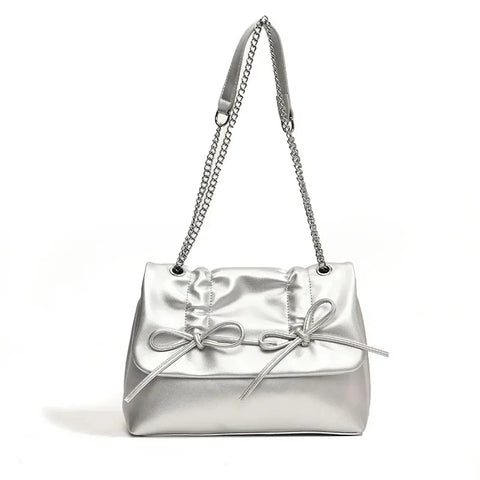 Buy Bow Tie Designer Luxury Soft Handbags Chain Crossbody Bags For Women Brand Luxury online at Fashionner.