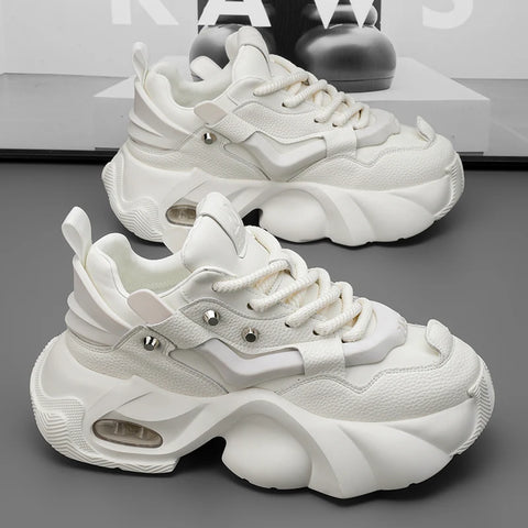 Buy Custom Logo Casual Chunky Platform Sneakers Height Increasing Fashion Designer Shoes Men online at Fashionner.
