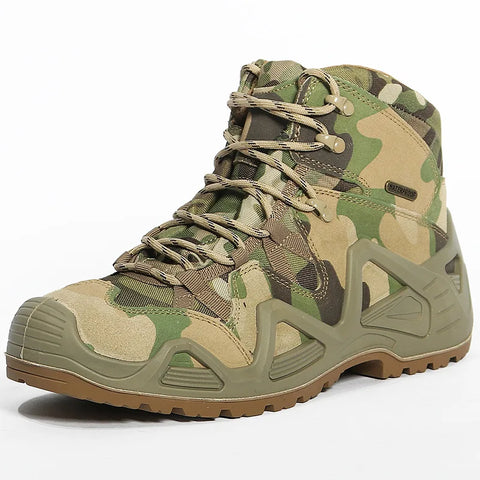 Buy Custom Logo Climbing Shoes Waterproof Boots Rubber Sole Top Quality Men Hiking Boots online at Fashionner.