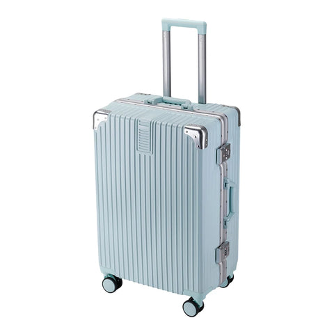 Buy Hot Selling Hard Shell Checked Luggage Aluminum Frame Carry On No Zipper Suitcase With Spinner Wheels 4 Metal Corner online at Fashionner.