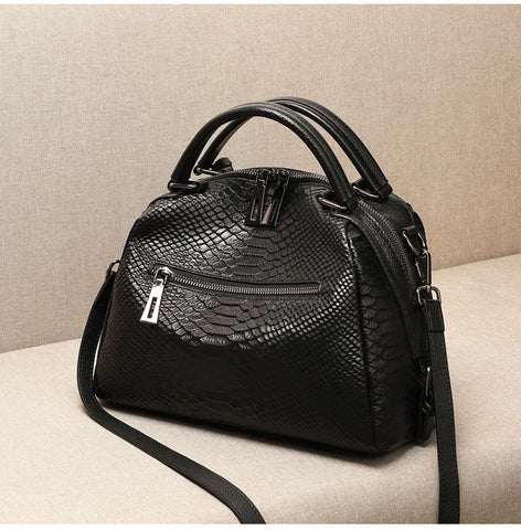 Buy 2Ndr Branded Luxury Women Genuine Imported Leather Hand Bag Ladies Crocodile Cowhide Handbag online at Fashionner.