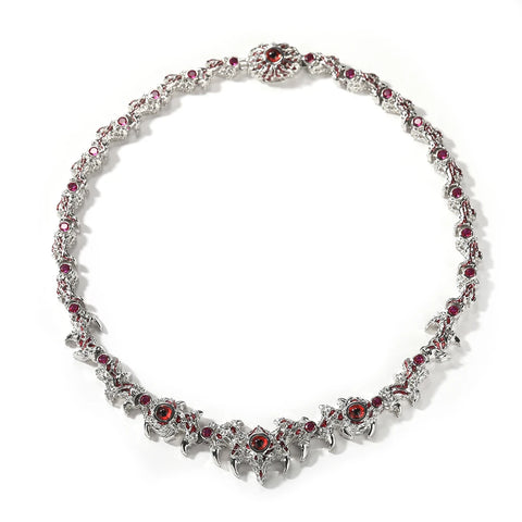 Buy New Fashion Jewelry Evil Eye Jewelry Luxury Red Cz High Quality Men Necklace Hip Hop Jewelry Eye Necklace online at Fashionner.