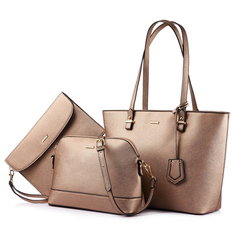 Buy Lovevook Wholesale Custom Logo Design Elegance 3 Pieces Ladies Hand Bag Big Tote Shoulder Bags Women Handbags Set online at Fashionner.