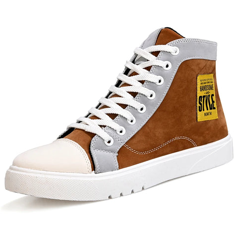 Buy Hot Selling Autumn Ins Original Quality Korean Wild Air Breathable High Top Shoes Men'S Running Fashion Sneakers online at Fashionner.