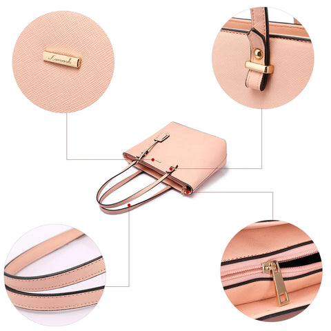 Buy Lovevook Wholesale Custom Logo Design Elegance 3 Pieces Ladies Hand Bag Big Tote Shoulder Bags Women Handbags Set online at Fashionner.
