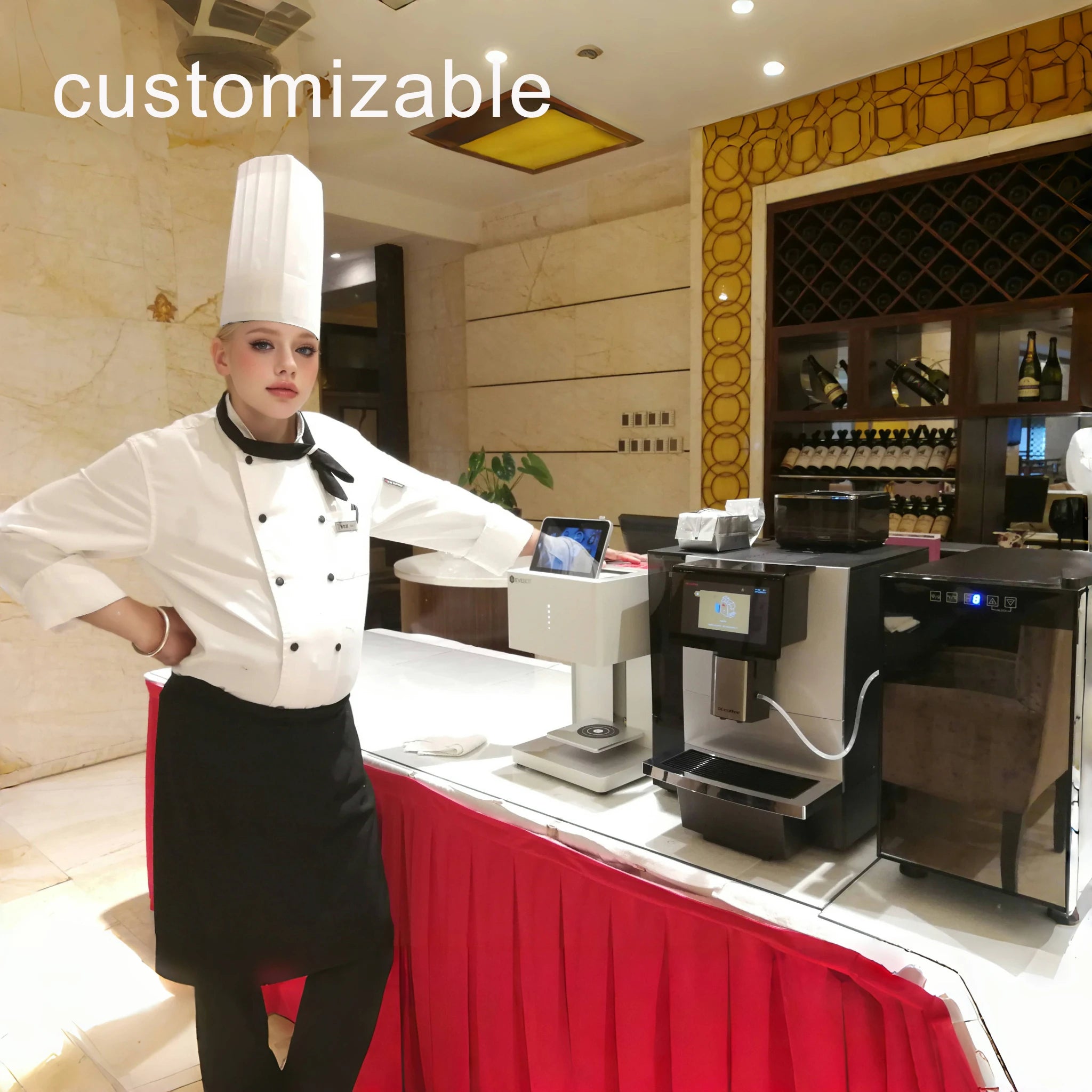 Digital Inkjet Edible Food Printing Machine Latte Art Coffee Printer Print On Cookies Coffee Bread Macarons For Restaurant Cafes