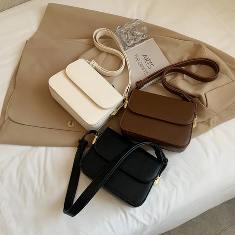 Buy Wholesale Female Hand Bags Solid Color Pu Leather Crossbody Shoulder Messenger Bags Women Handbags Ladies online at Fashionner.