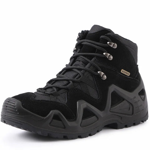 Buy Custom Logo Climbing Shoes Waterproof Boots Rubber Sole Top Quality Men Hiking Boots online at Fashionner.