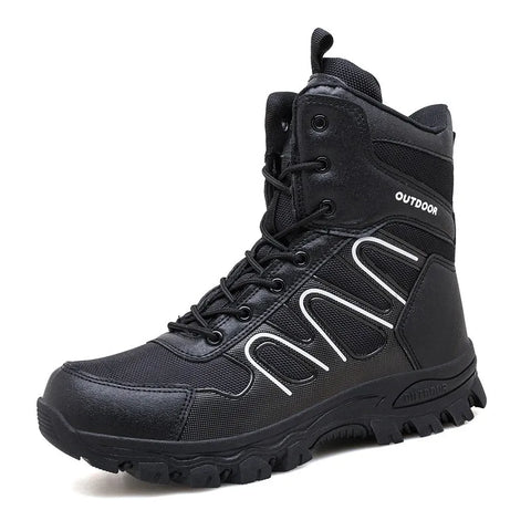 Buy New Models Suede Leather High Cut Ankle Outdoor Boots Men Tactical Shoes Alibaba In Italiano Wholesale online at Fashionner.