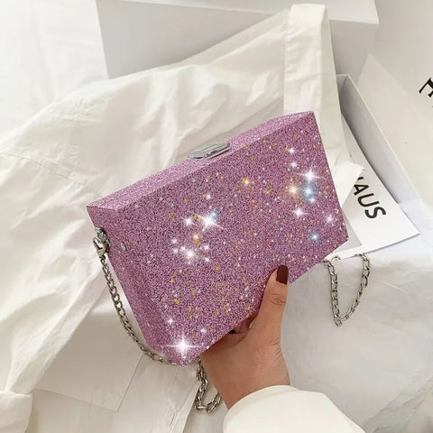 Buy New Fashion Box Handbags Young Females Chain Hand Bags Girls Square Box Purses For Woman online at Fashionner.