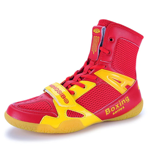 Buy Wholesale Custom Manufacturer Professional Indoor Sports High Top Wrestling Boxing Shoes For Men online at Fashionner.