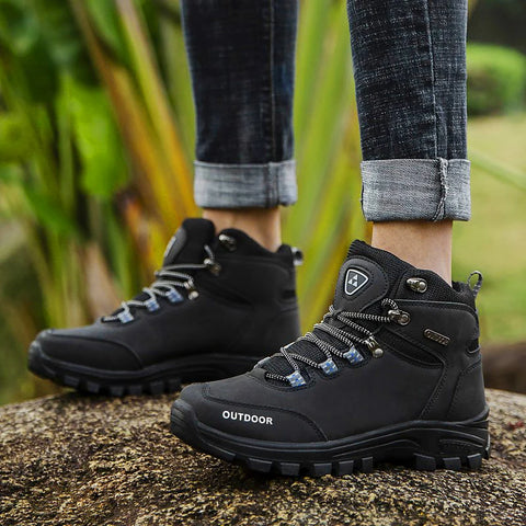 Buy High Top Outdoor Men Sport Size 39-46 Fall Winter Hiking Shoes online at Fashionner.