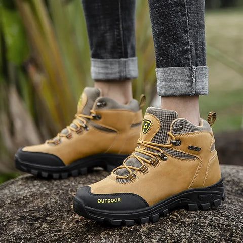 Buy High Top Outdoor Men Sport Size 39-46 Fall Winter Hiking Shoes online at Fashionner.