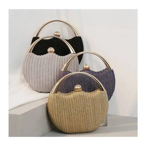 Buy Designer Luxury Full Dress Ruched Evening Clutches Chains Shoulder Hand Bag Ladies Unique Handbags Clutch Bags online at Fashionner.
