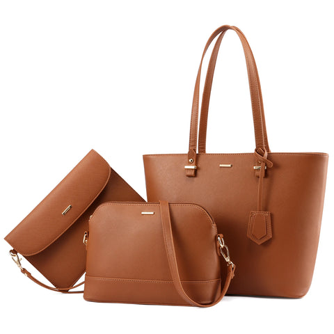 Buy Lovevook Wholesale Custom Logo Design Elegance 3 Pieces Ladies Hand Bag Big Tote Shoulder Bags Women Handbags Set online at Fashionner.