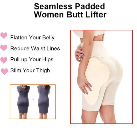 Buy High Waist Control Panties Body Shaper Tummy Control Padded Butt Lifter Women Lady Faked Butt Padded Panties online at Fashionner.