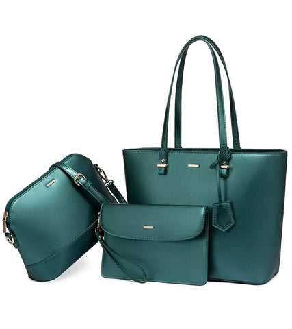 Buy Lovevook Wholesale Custom Logo Design Elegance 3 Pieces Ladies Hand Bag Big Tote Shoulder Bags Women Handbags Set online at Fashionner.
