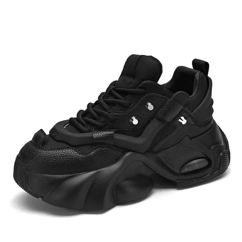 Buy Custom Logo Casual Chunky Platform Sneakers Height Increasing Fashion Designer Shoes Men online at Fashionner.