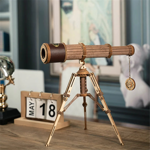 Buy Cpc Certificated Robotime Gift Kit Monocular Telescope Diy Crafts 3D Wooden Puzzle For online at Fashionner.