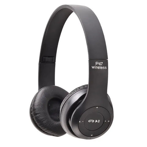 Buy New Hot Foldable Game Wireless Bt Headphones Mobile Phone P47 Headphone Gaming Computer Mp3 Headset Support Tf Card Usb Aux online at Fashionner.