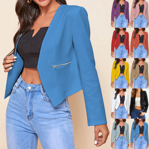 Buy New Arrivals Fall Fashion Leisure Women Coats And Blazer Formal Ladies Candy Colors Jackets Blazer For Women online at Fashionner.