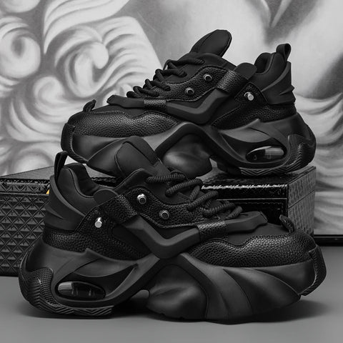 Buy Custom Logo Casual Chunky Platform Sneakers Height Increasing Fashion Designer Shoes Men online at Fashionner.