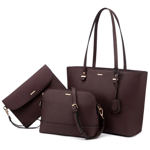 Buy Lovevook Wholesale Custom Logo Design Elegance 3 Pieces Ladies Hand Bag Big Tote Shoulder Bags Women Handbags Set online at Fashionner.