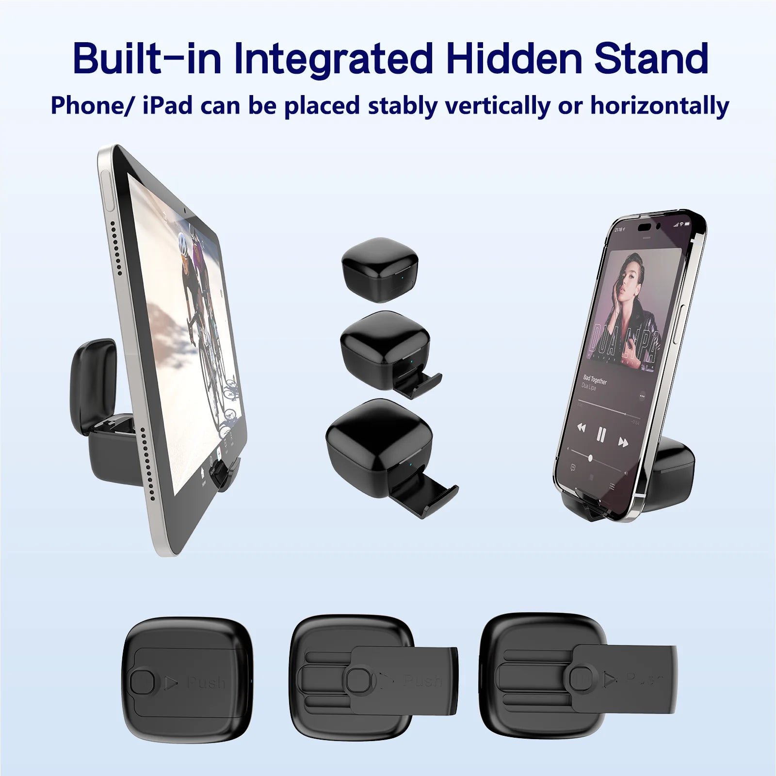 TikTok Scrolling Ring Phone Holder Remote Control for IOS Android Plastic Kindle APP Page Turner Selfie Video Record Feature