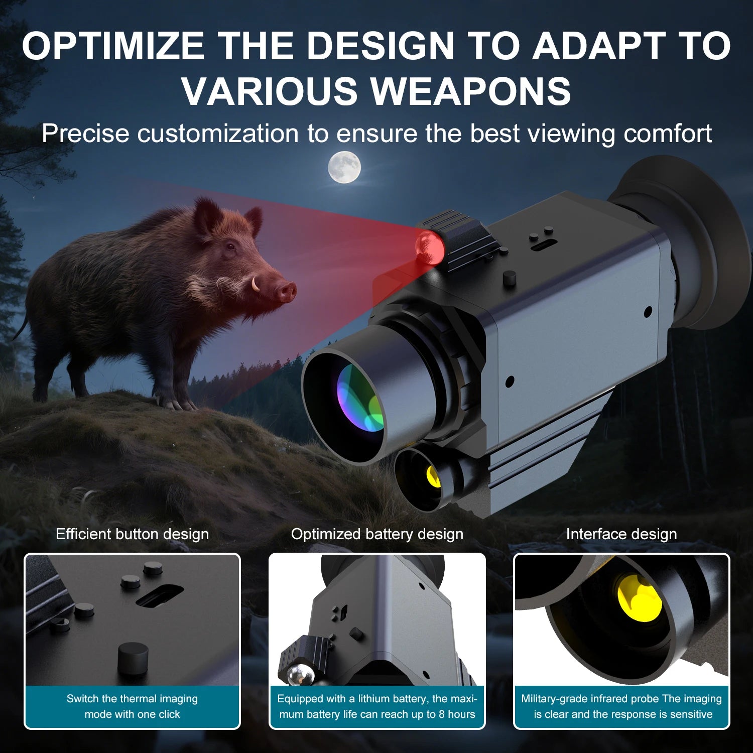 New Exclusive 4K Infrared Thermal Imaging Night Vision Device HD Outdoor Adventure Dual-use Thermal Imaging Night Vision Device