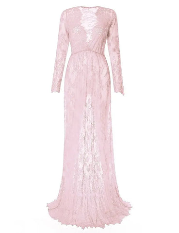 Fashion Maternity Photography Props Maxi Maternity Gown Lace Maternity Dress Fancy Shooting Photo Summer Pregnant Dress Plus - Fashionner